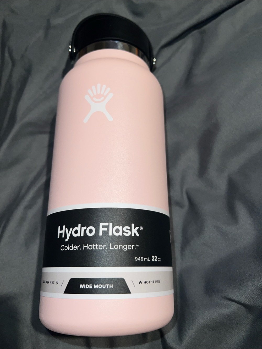 Hydro Flask Pink Insulated Wide Mouth Water Bottle